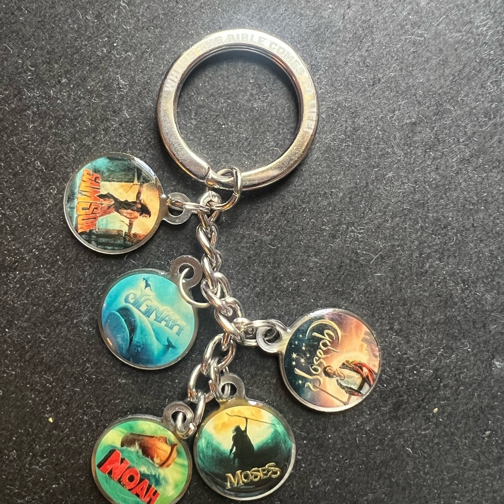 Inspirational Bible Story Keychain with Charms Sight and Sound Productions